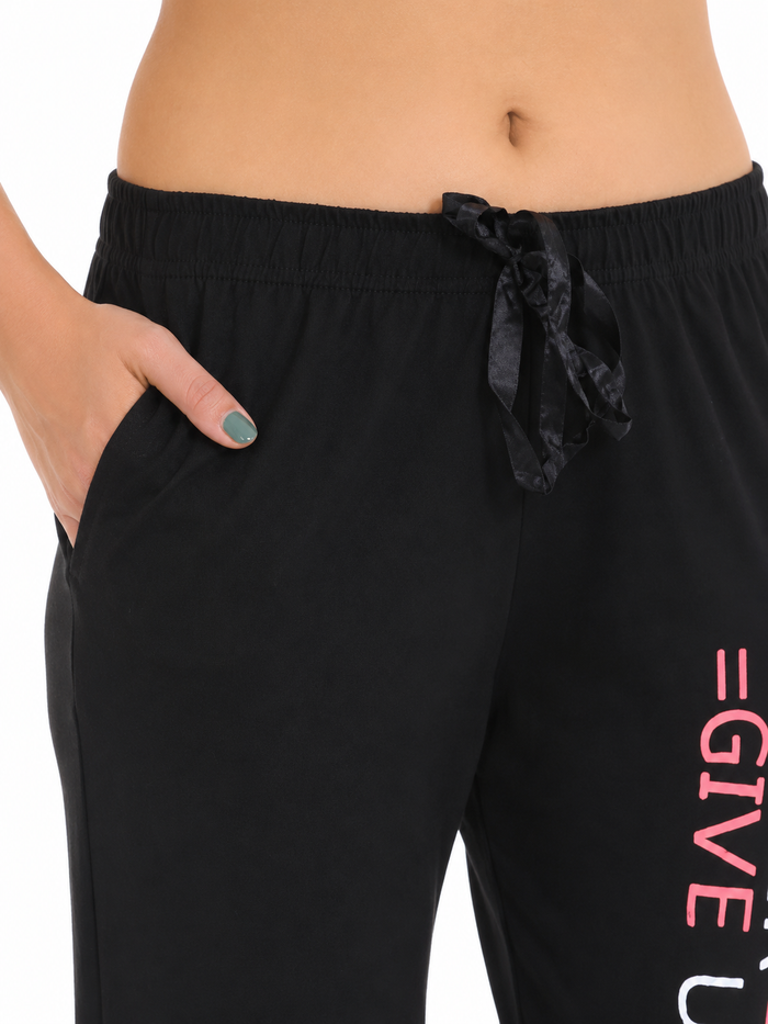 Black Tencel Jogger Pants
