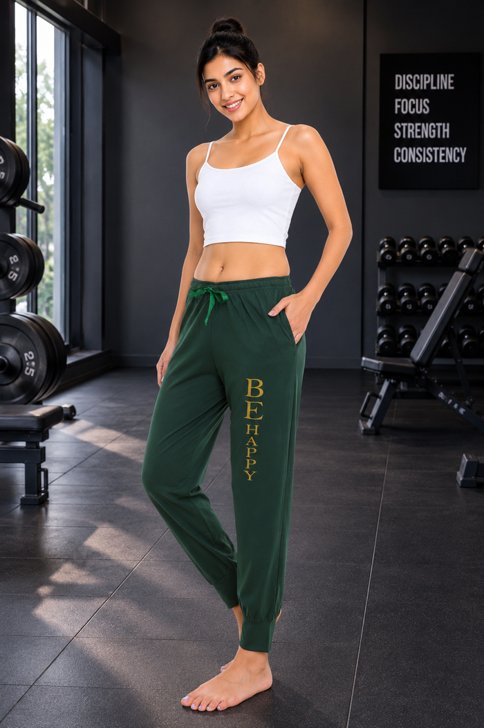 Green Tencel Jogger Pants