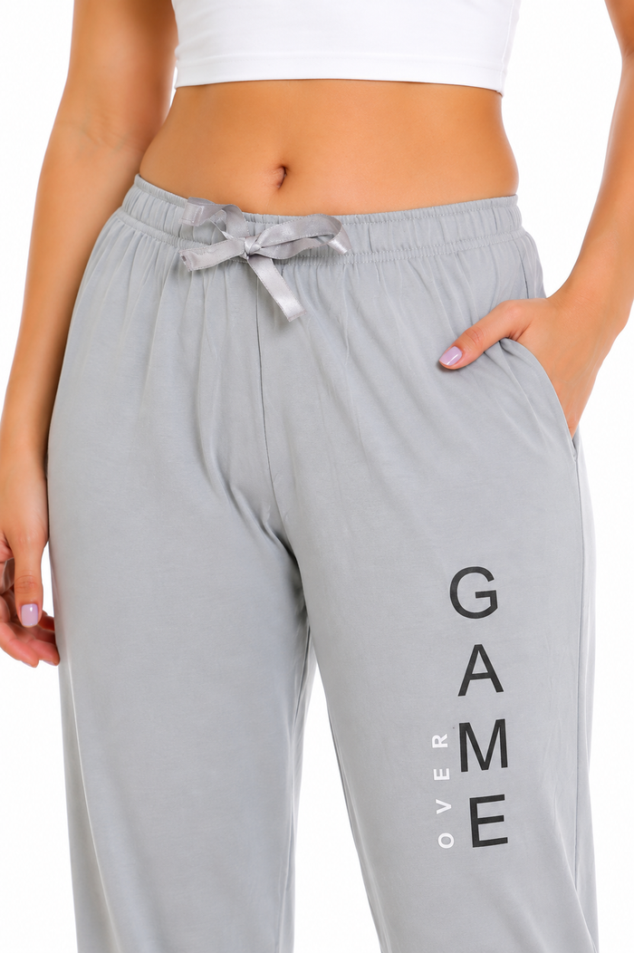 Light Grey Tencel Joggers