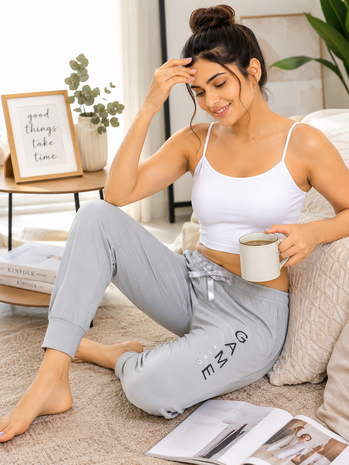 Light Grey Tencel Joggers