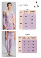 ROSY BLOCK SWEAT SHIRT WITH STYLO JOGGER