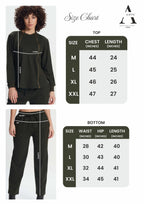 Olive Green Athleisure Track Pants ,Convertible Jacket