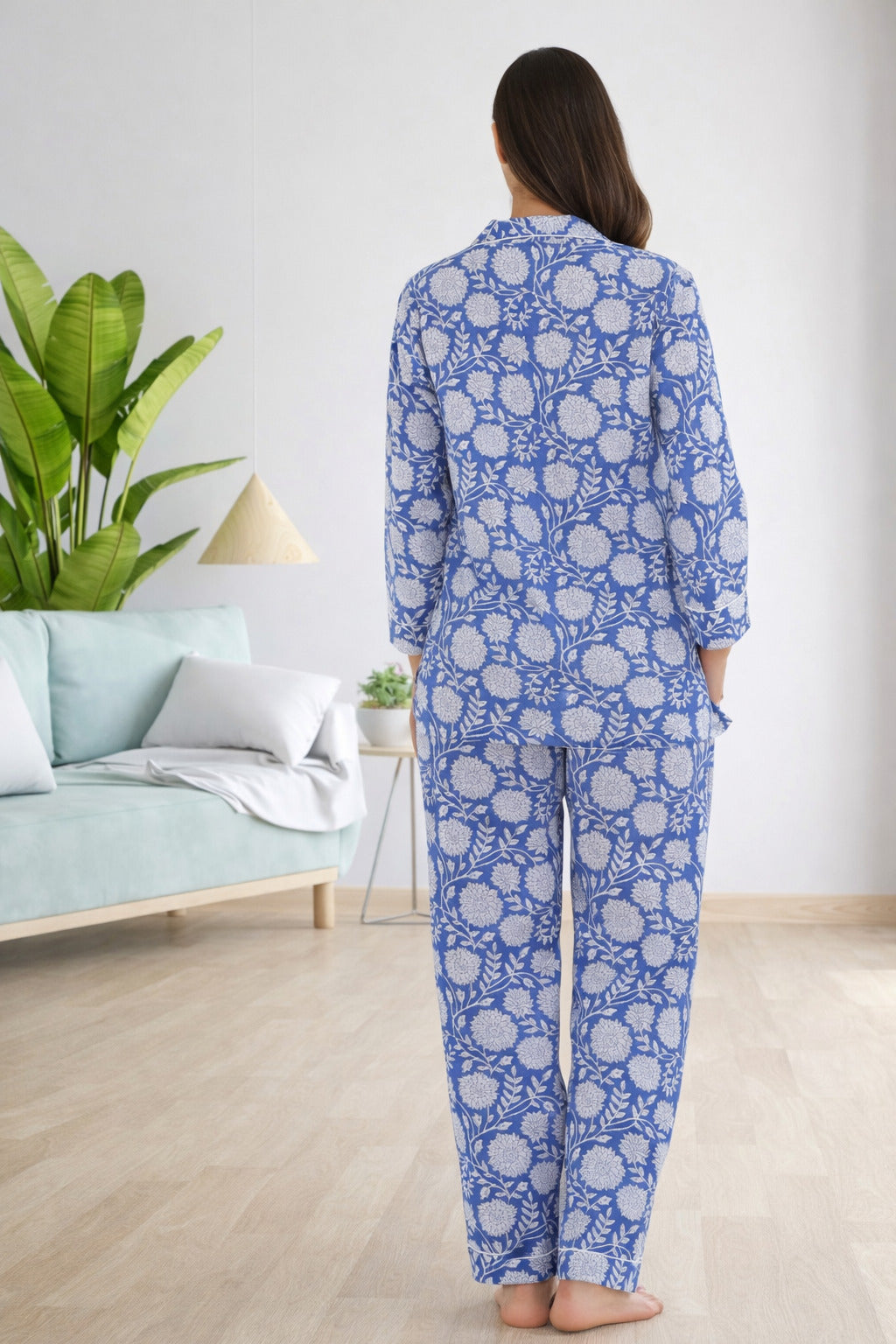Ocean breeze cotton pajama set