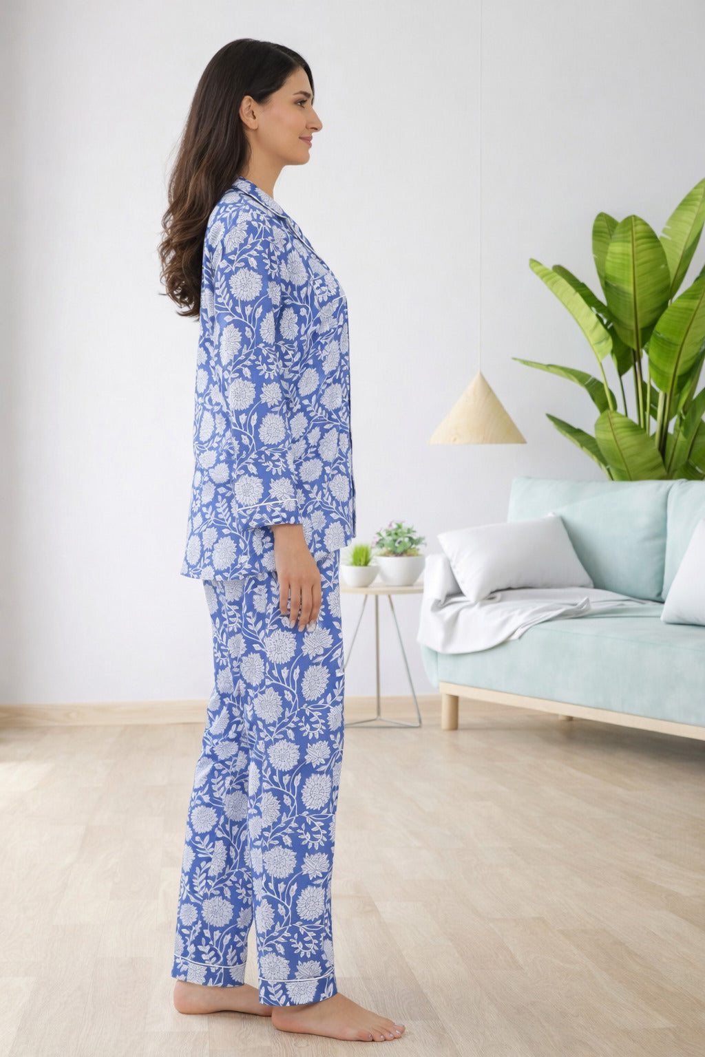 Ocean breeze cotton pajama set