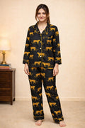 Black safari cotton Nightsuit
