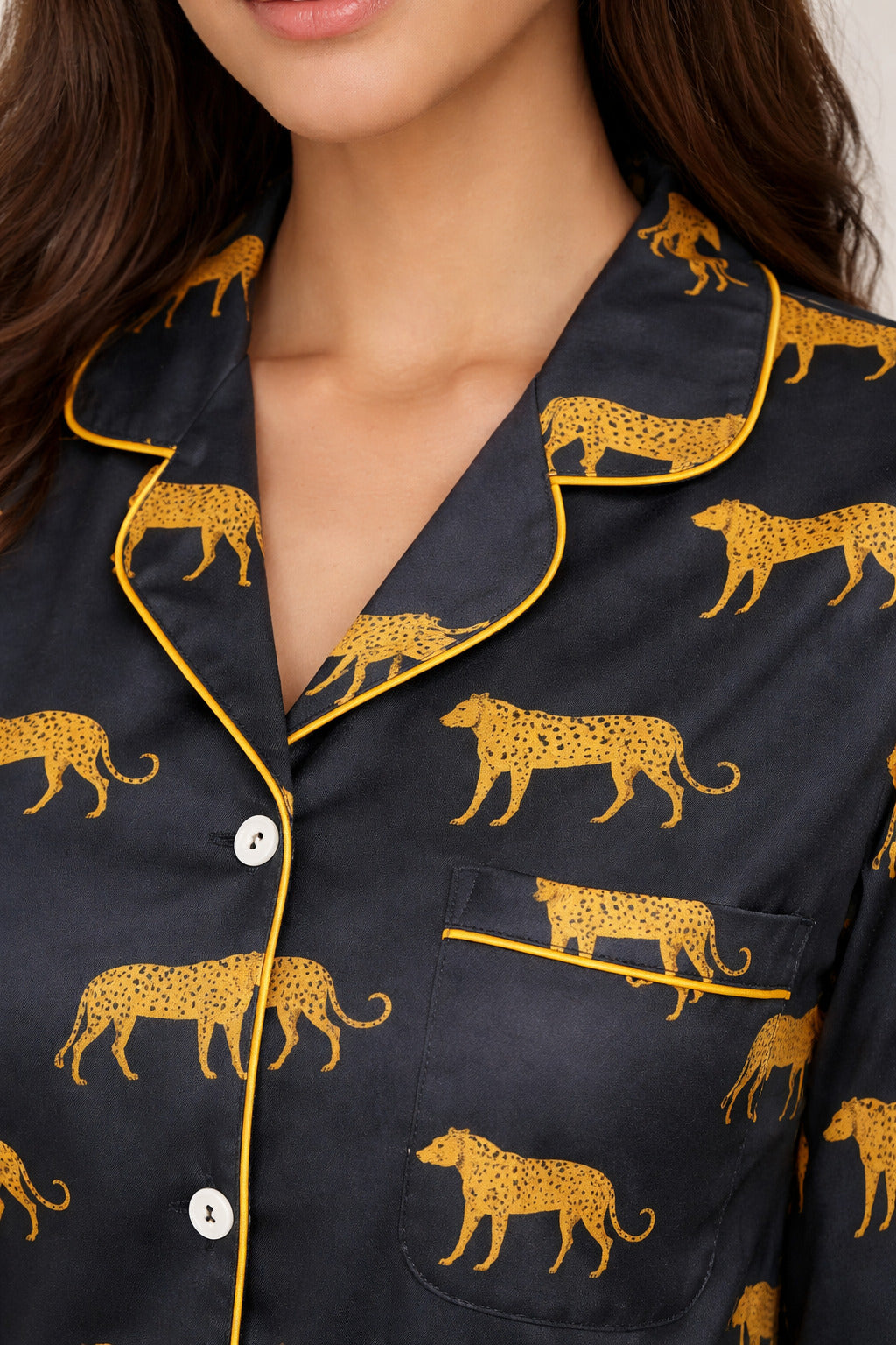 Black safari cotton Nightsuit