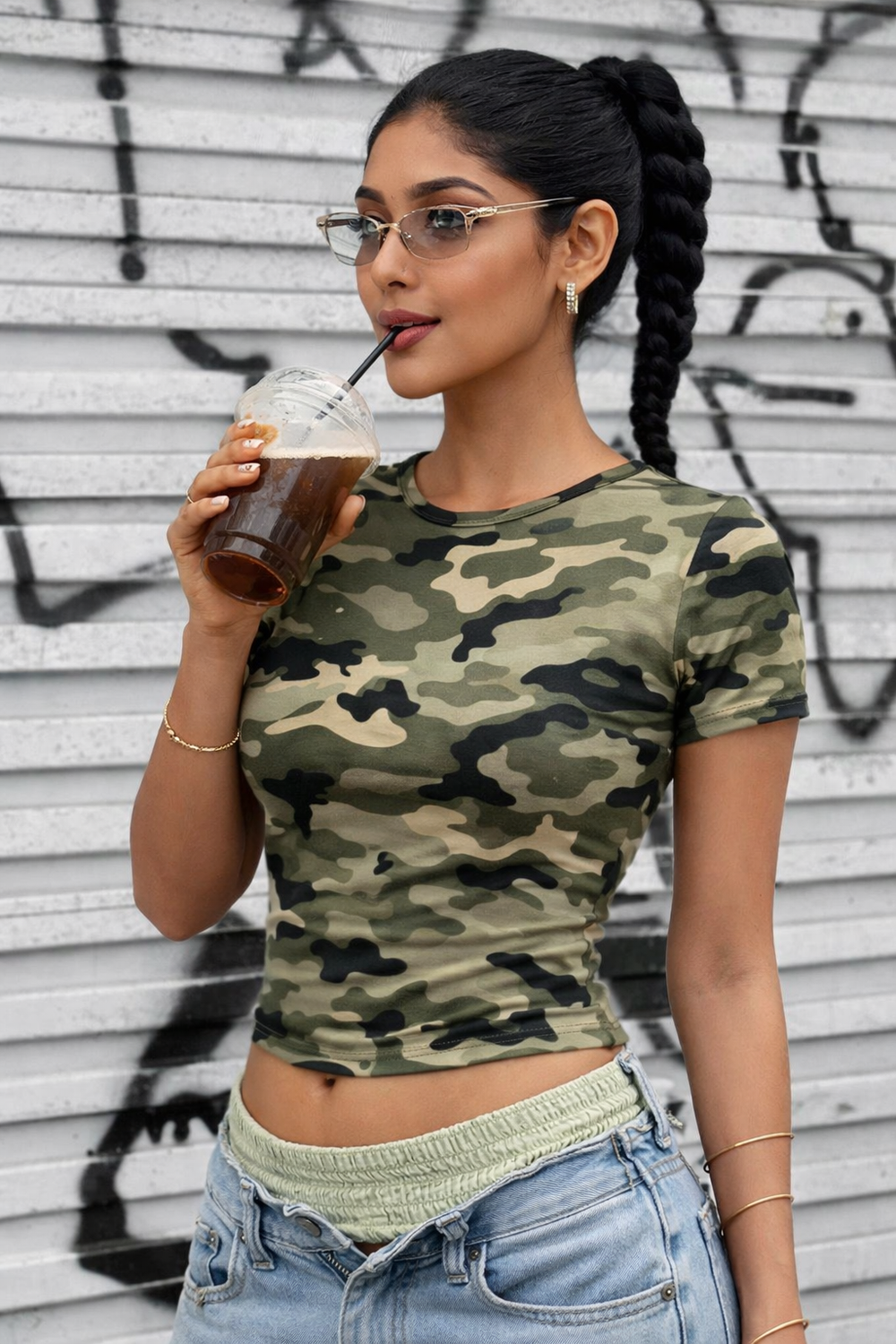 Camouflage Crop Top