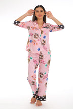 Blossom notched pajama set