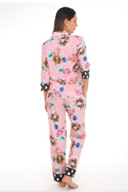 Blossom notched pajama set