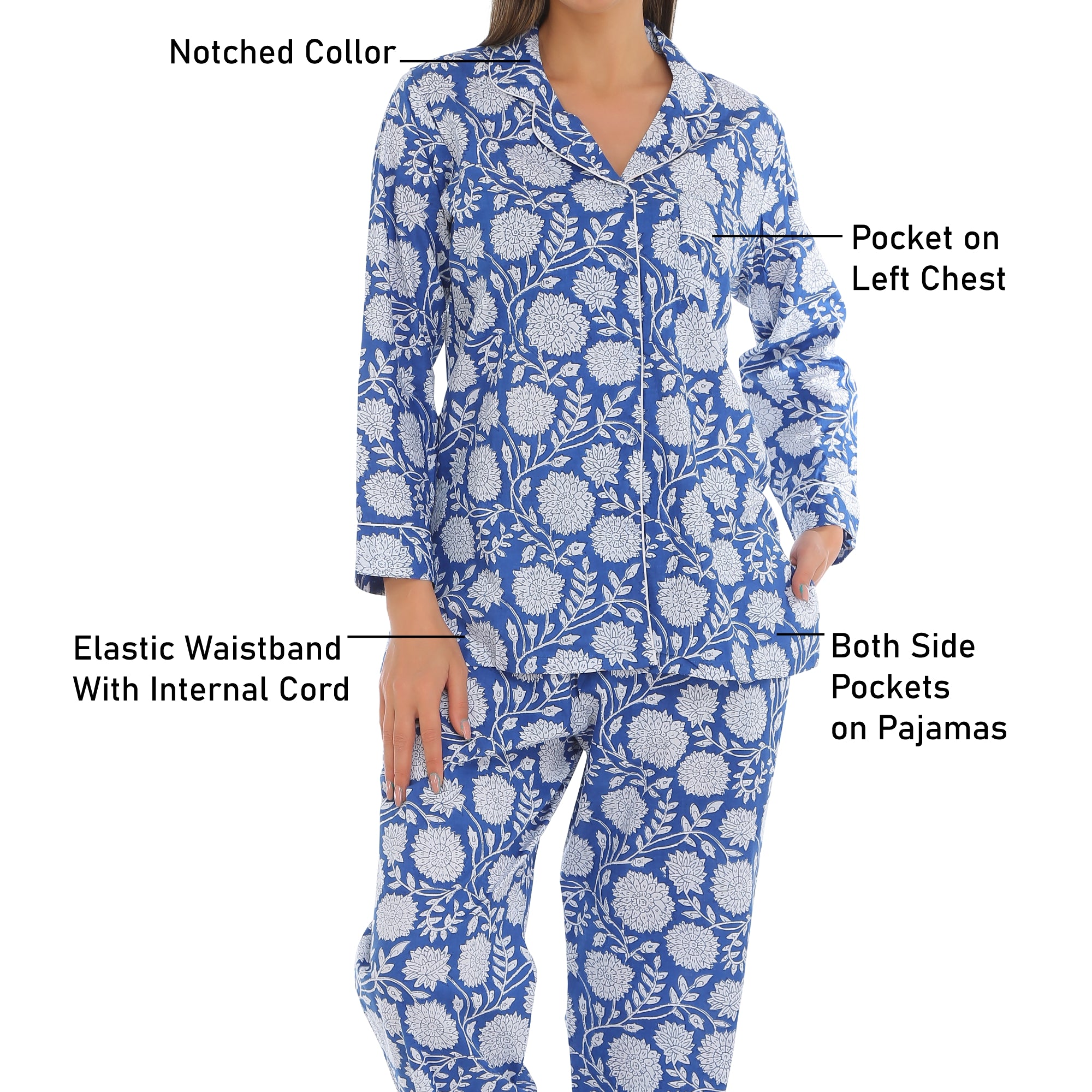 Ocean breeze cotton pajama set