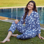Ocean breeze cotton pajama set