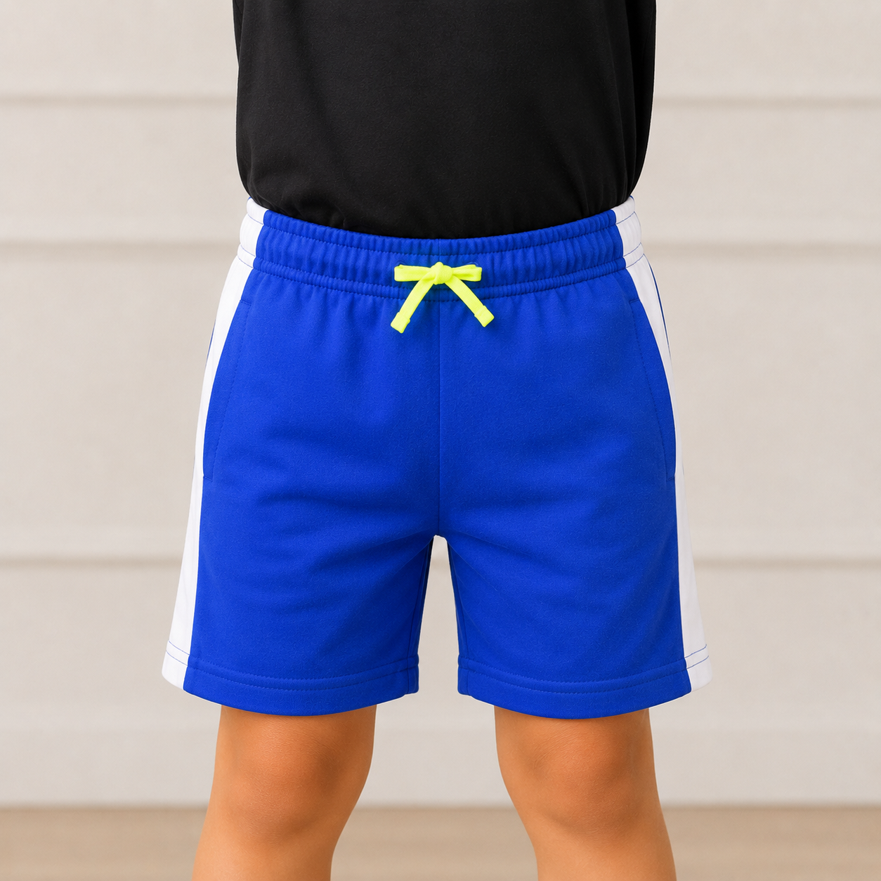 Kids Athletic Casual Shorts | Royal Blue Sports Shorts for Boys & Girls