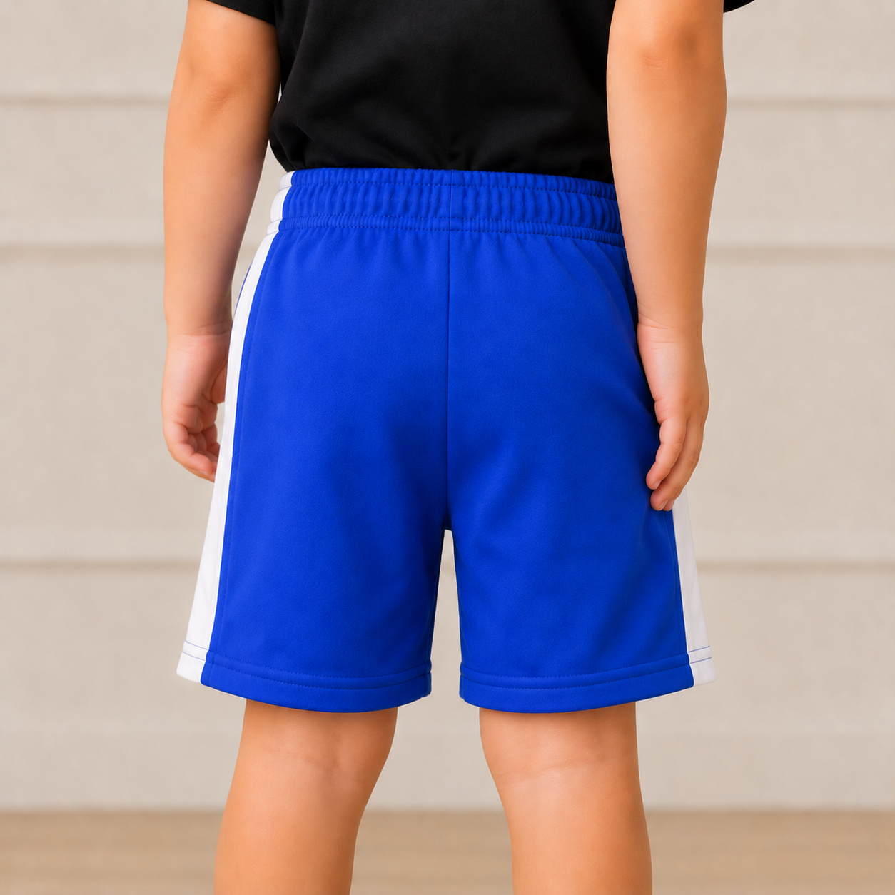 Kids Athletic Casual Shorts | Royal Blue Sports Shorts for Boys & Girls