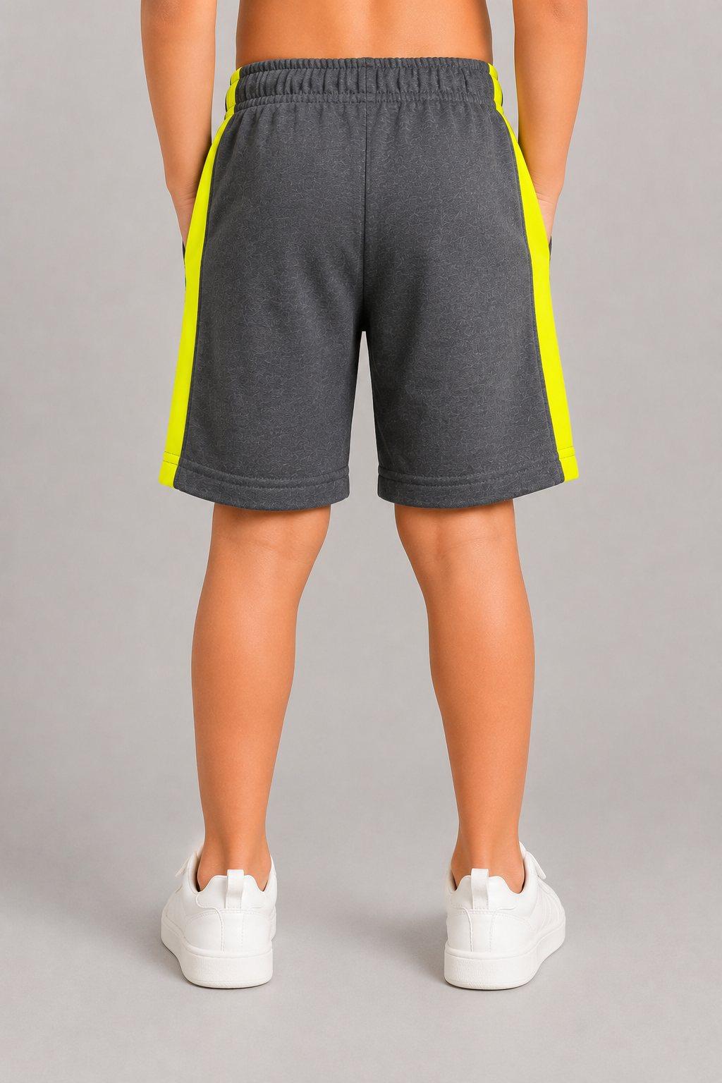 Kids Sports Colorblock Shorts with Drawstring Waistband & Side Panels for Boys and Girls