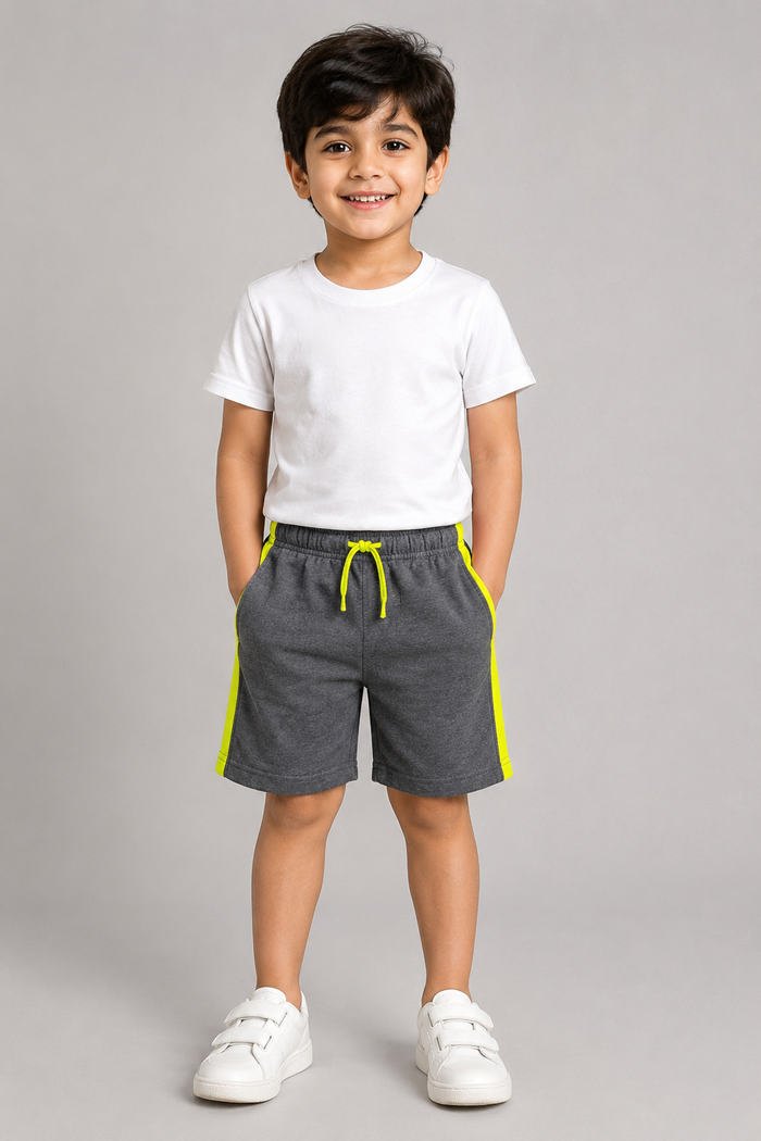 Kids Colorblock Sports Shorts