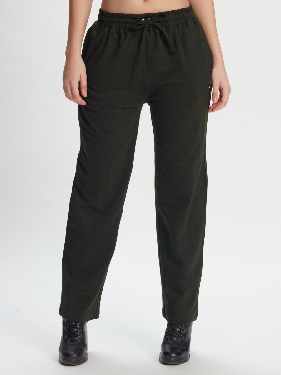 Olive Green Track Pants
