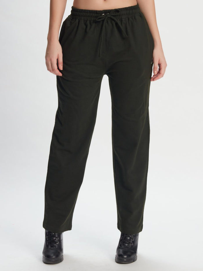 Olive Green Track Pants
