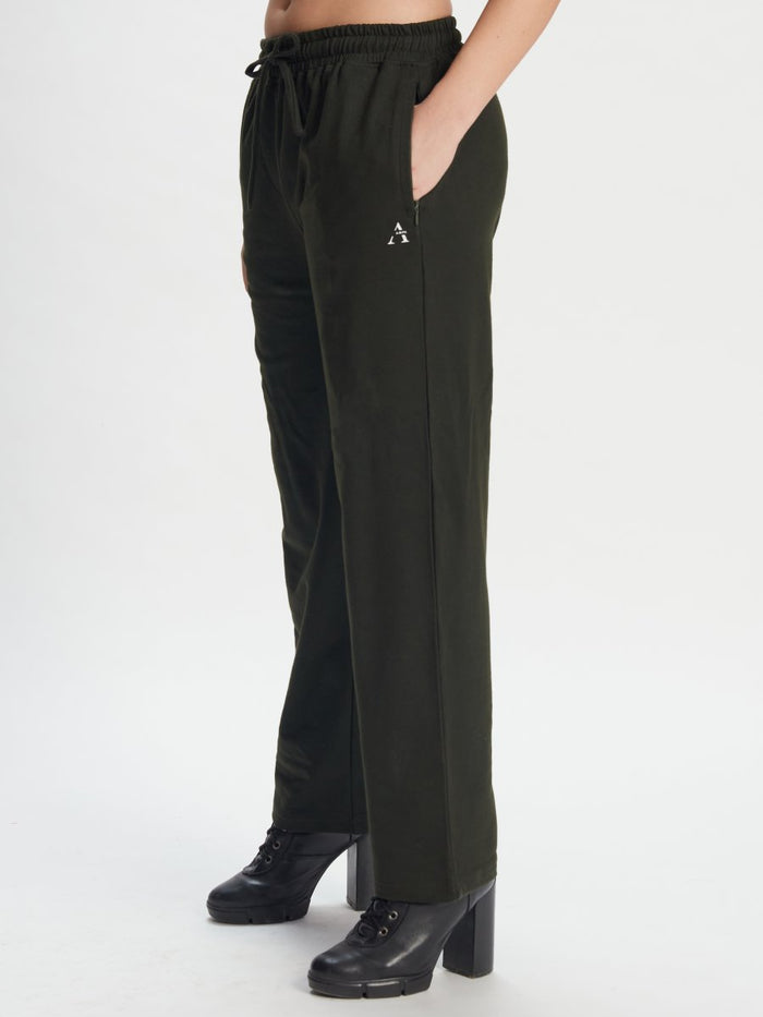 Olive Green Track Pants