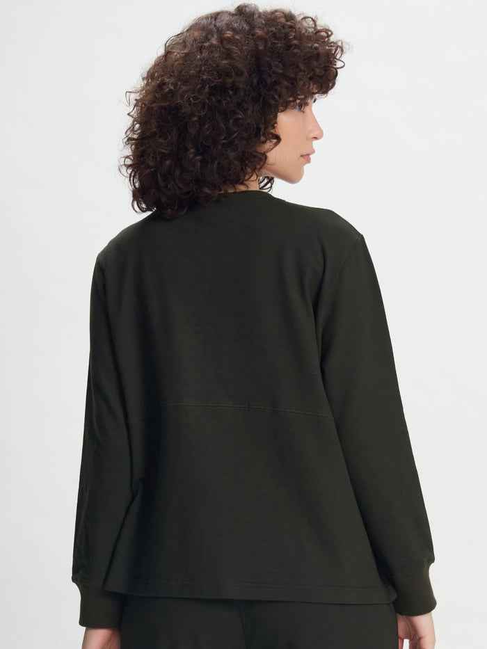 Olive Green Zip-Up Jacket