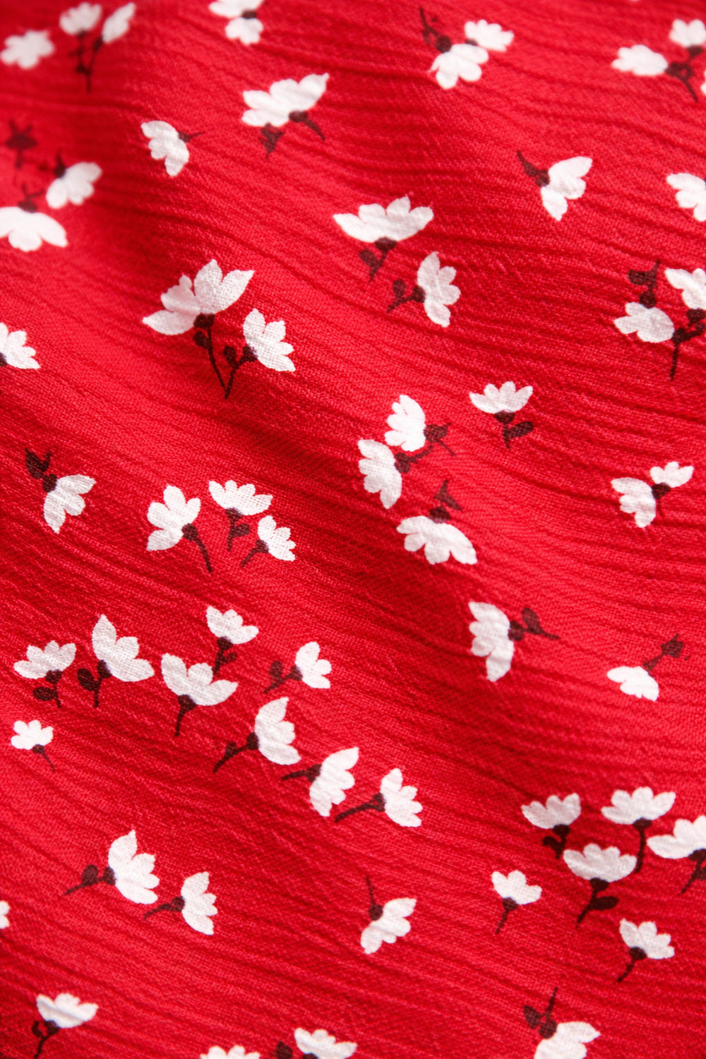 Red Off Shoulder Printed Top