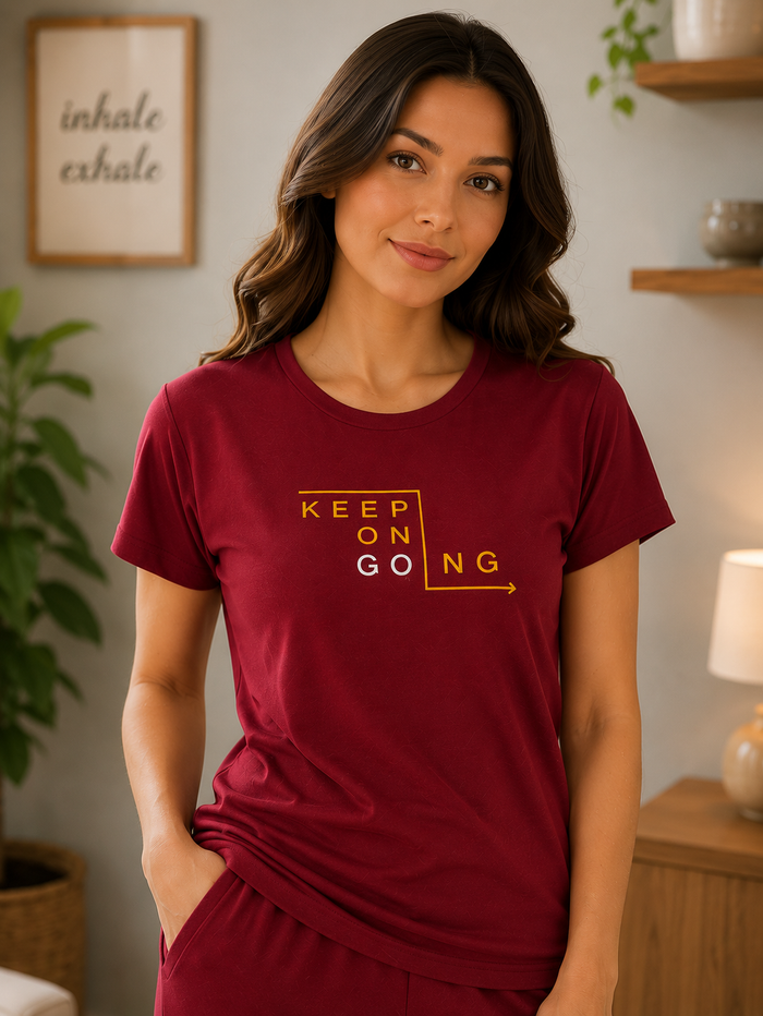 Maroon Tencel Pajama Set