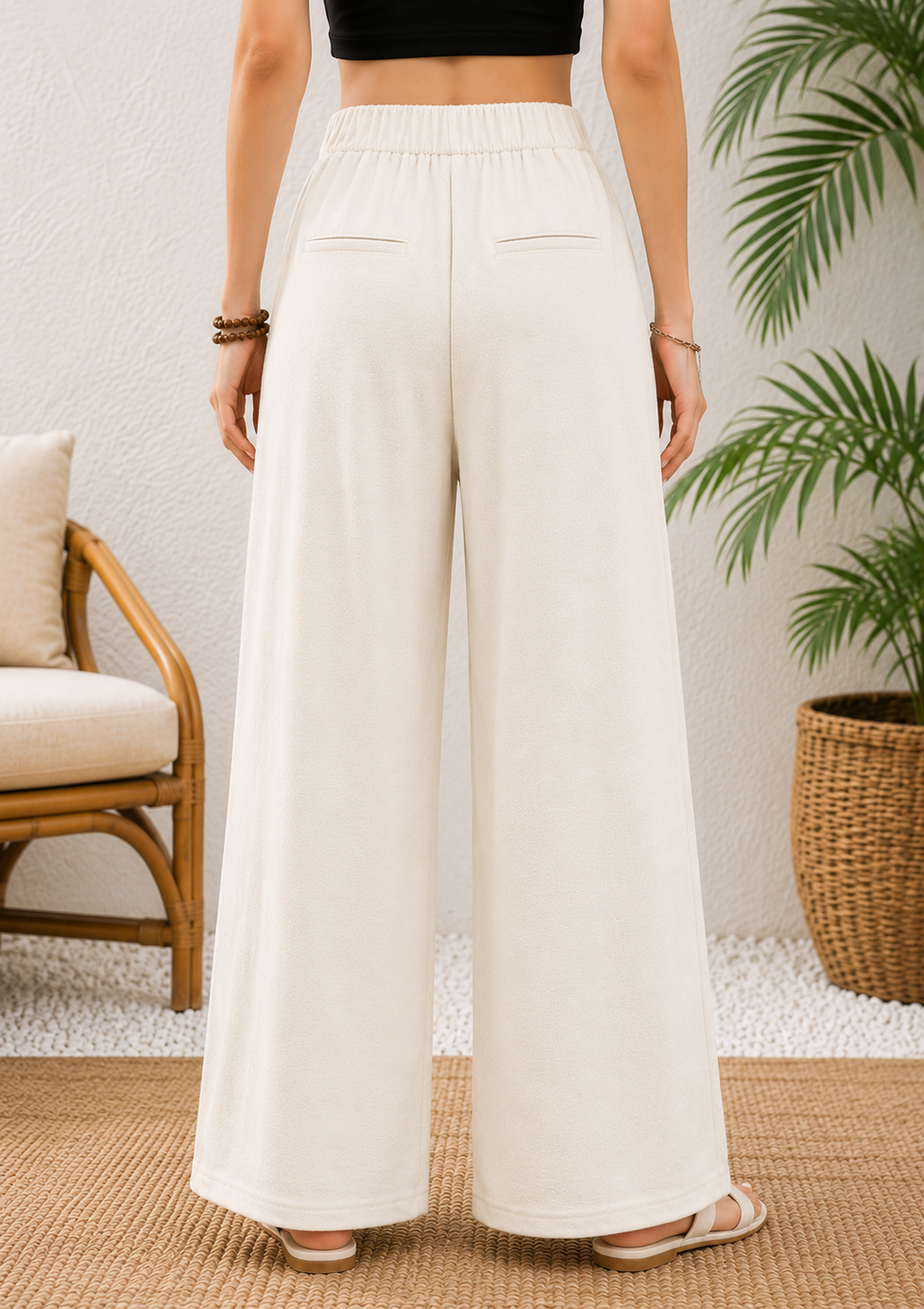 White Comfort Pants