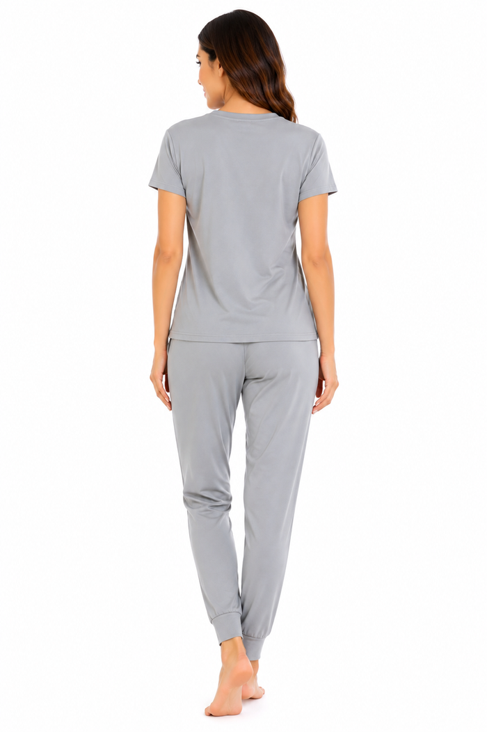 Light Grey Tencel Pajama Set