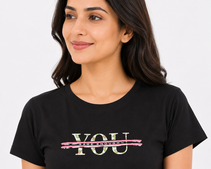 Black Stripe T-Shirt Pajama Set