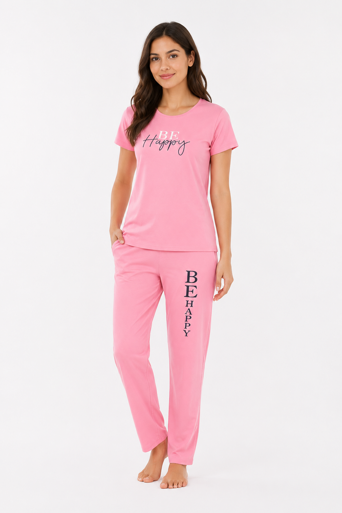 Light Pink Tencel Pajama Set