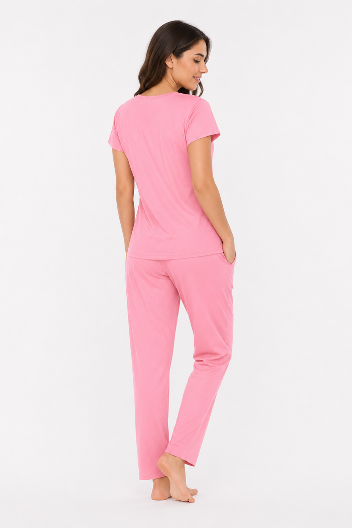 Light Pink Tencel Pajama Set