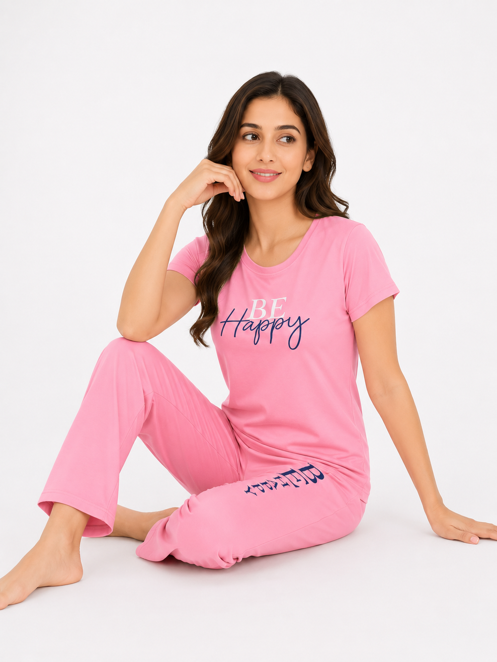 Light Pink Tencel Pajama Set