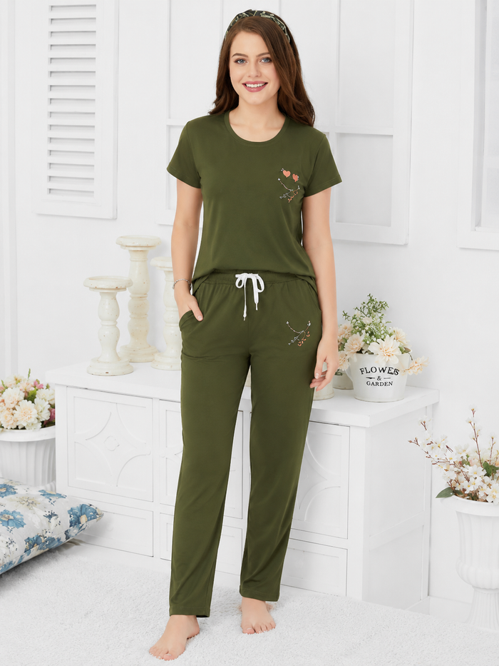 Green Tencel Sleepwear Set