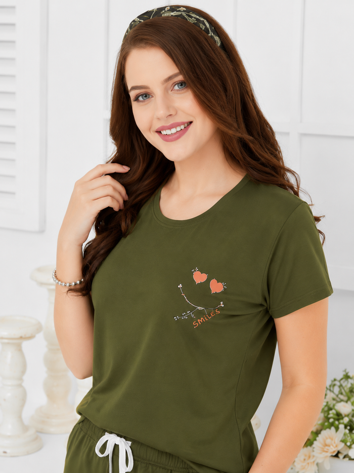 Green Tencel Sleepwear Set