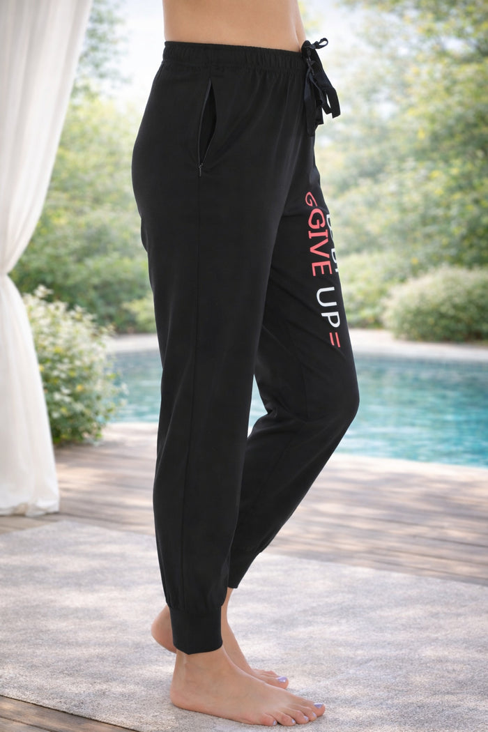 Black Tencel Jogger Pants