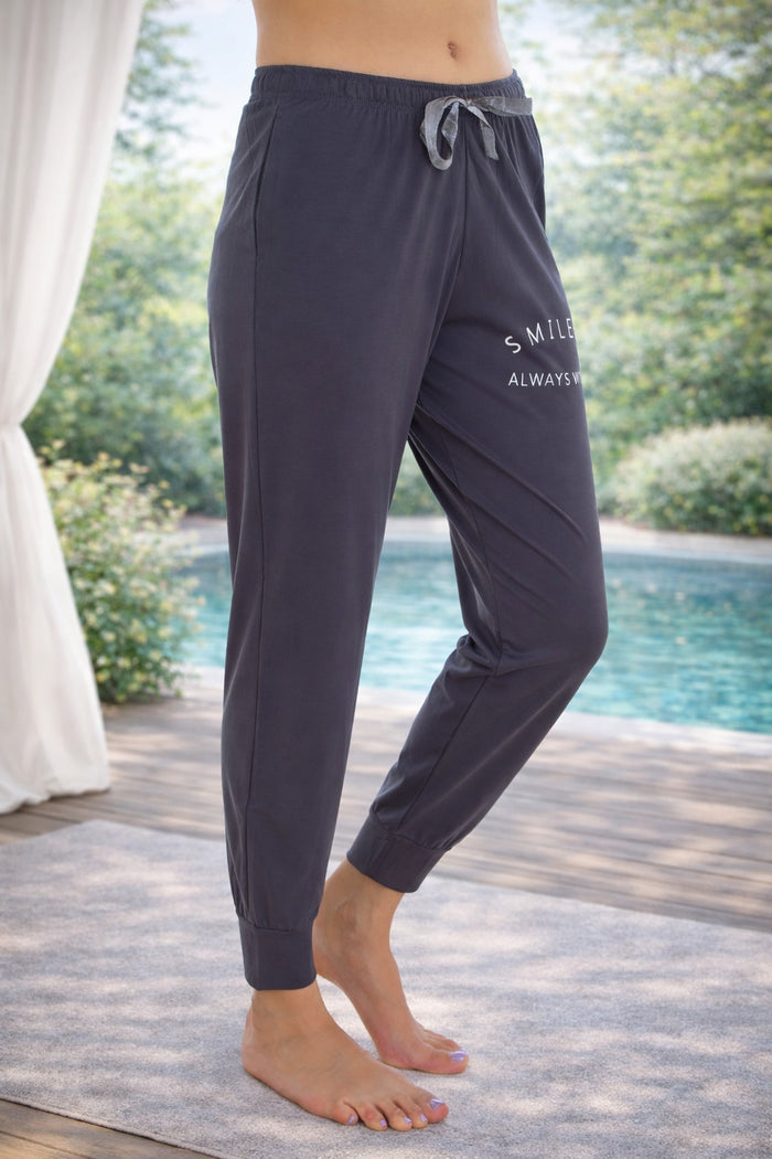 Dark Grey Tencel Joggers
