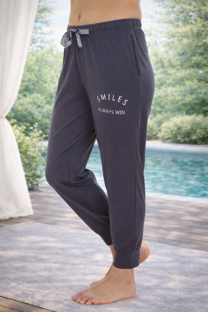 Dark Grey Tencel Joggers