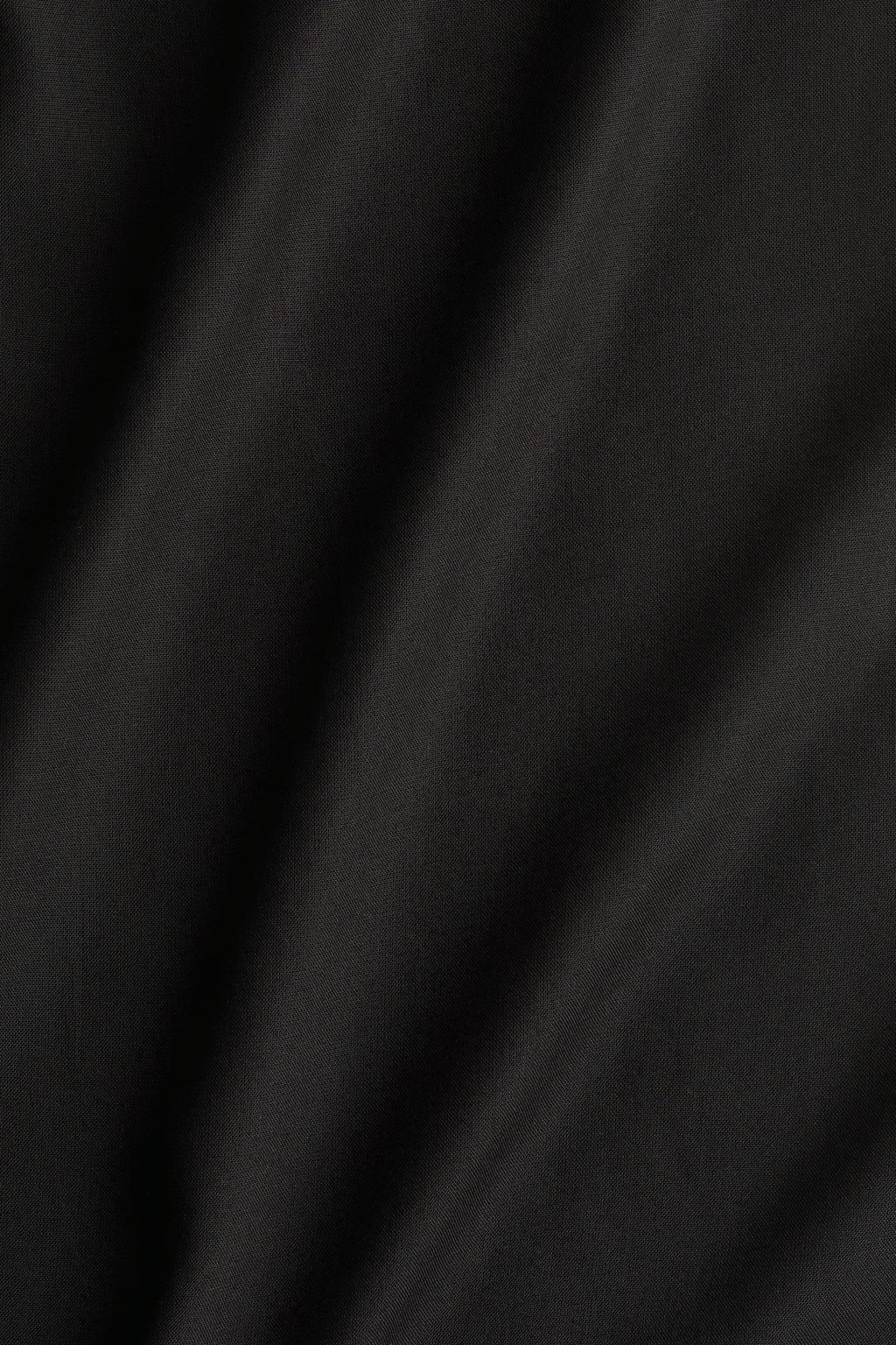 Women Solid Black Short Sleeve A-Line Mini Dress with Mandarin Collar Neck