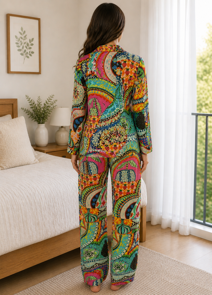 Printed Cotton Pajama Set