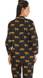 Black safari cotton Nightsuit