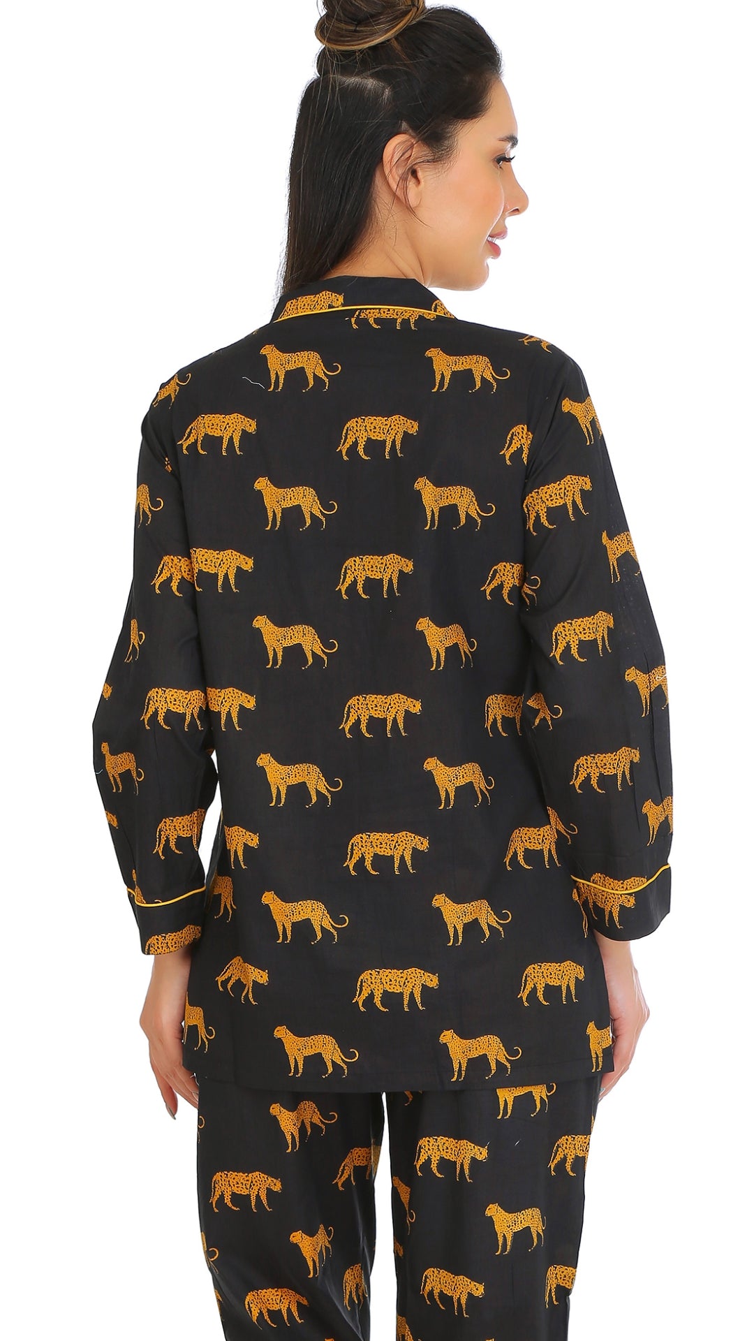 Black safari cotton Nightsuit