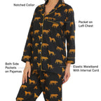 Black safari cotton Nightsuit
