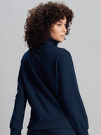MIDNIGHT BLUE ZIP-UP JACKET SMART WEAR