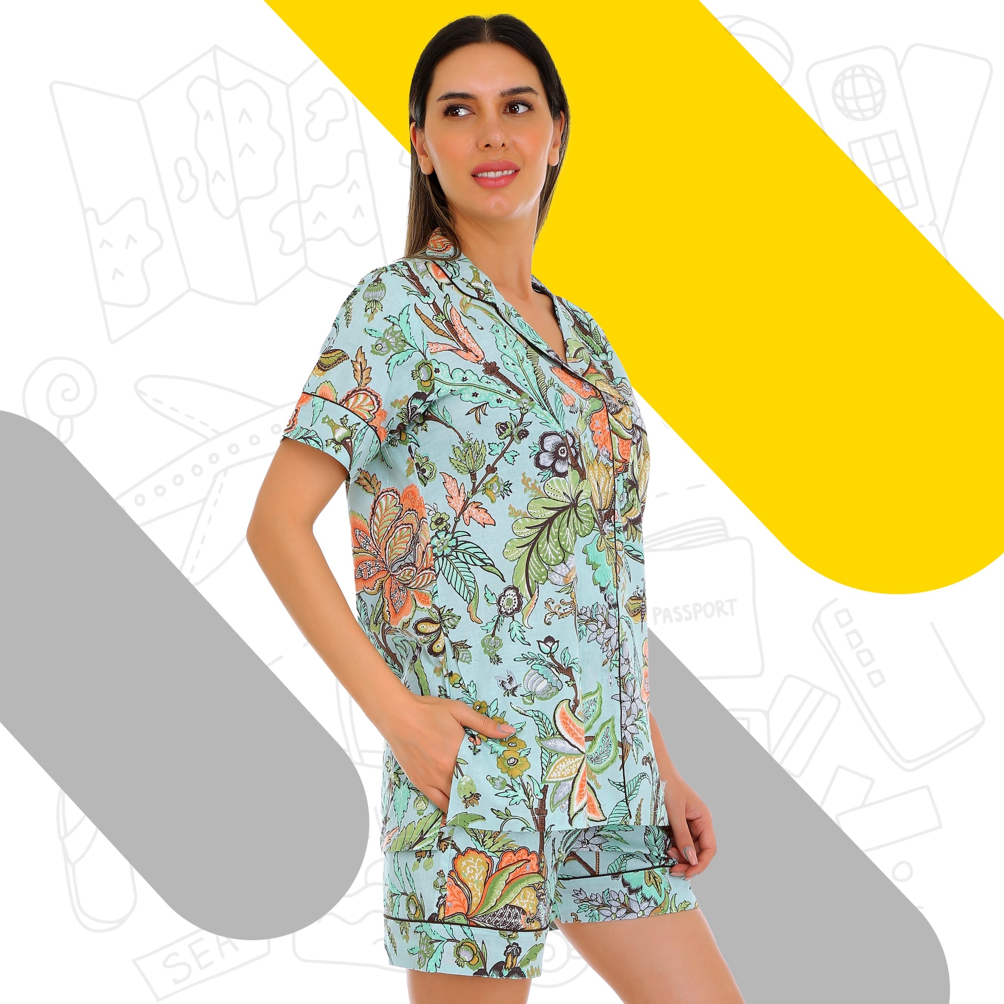 Cotton Ease Sleep Shorts Set