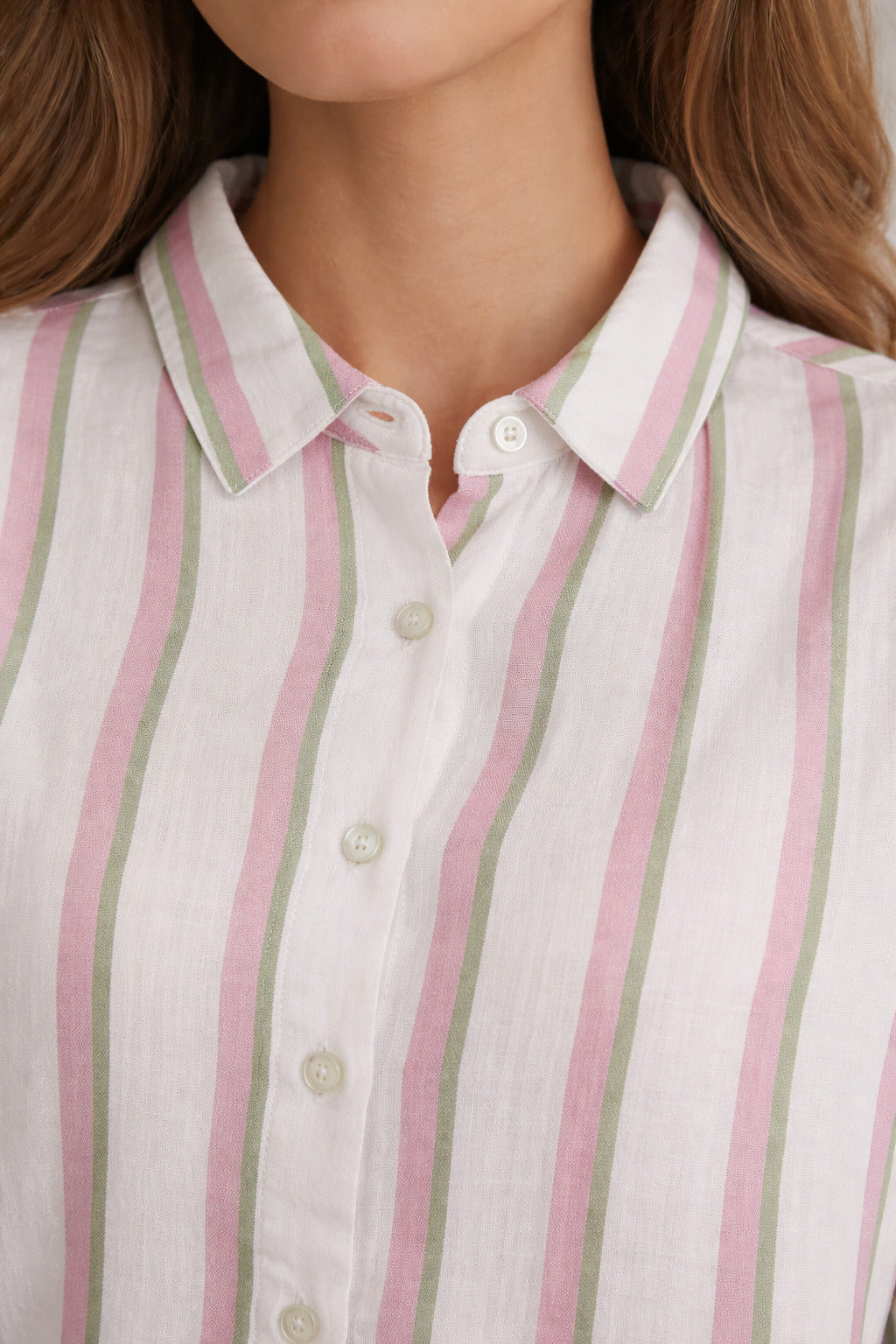 Women’s Cotton Striped Full Sleeve Night Suit | Button-Down Shirt Top with Elastic Waist Pajama | Soft, Breathable Loungewear Set for Women