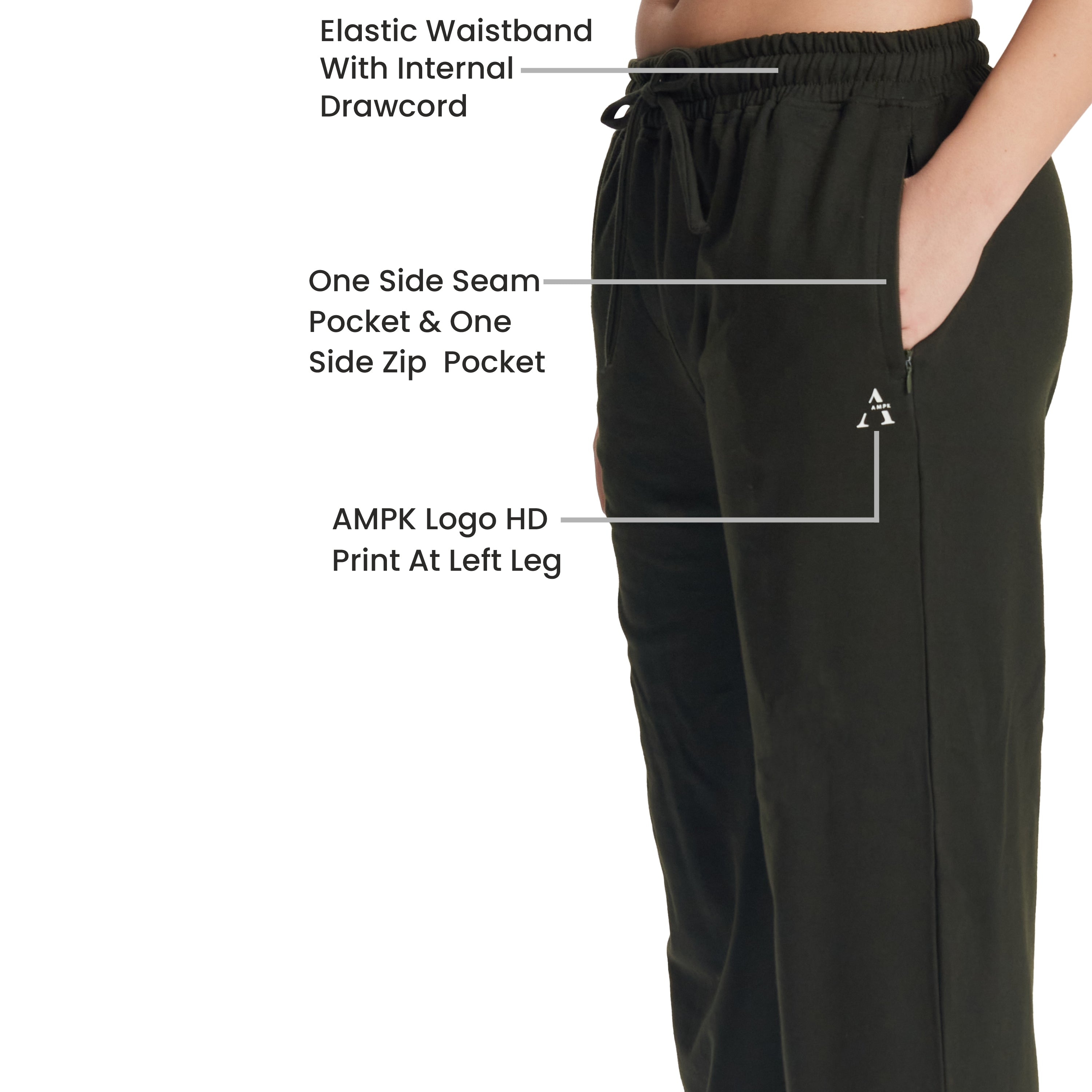 OLIVE GREEN RESTFUL TRACK PANT