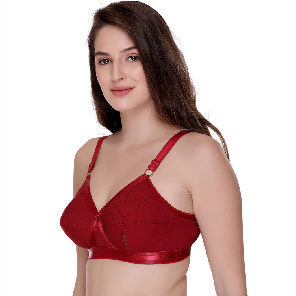 Gudnini Women Perfecto Cotton Bra, Minimizer Bra, Plus Size Bra, Full Covergae Bra, Sona Perfecto, Gudnini