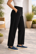 Chic Olive Green Trousers for Women - Tailored Fit - Casual Elegance