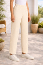 Elegant Fit Navy Trousers for Women - Stylish Comfort Pants