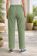 Elegant Fit Navy Trousers for Women - Stylish Comfort Pants