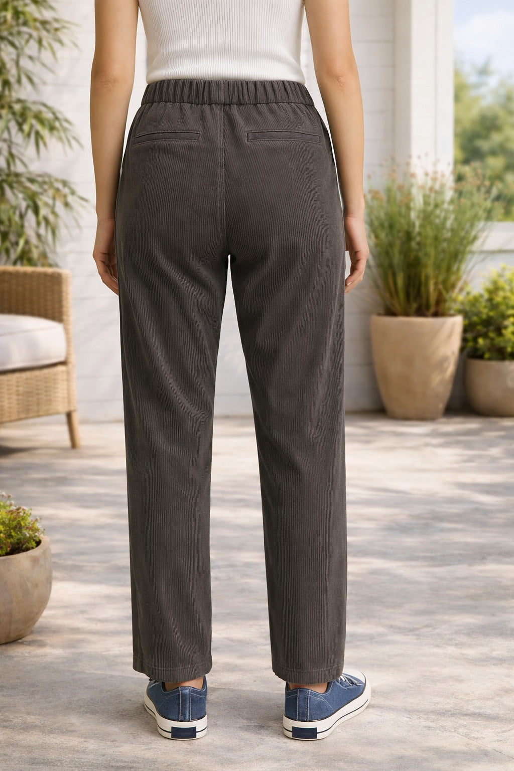 Elegant Fit Navy Trousers for Women - Stylish Comfort Pants